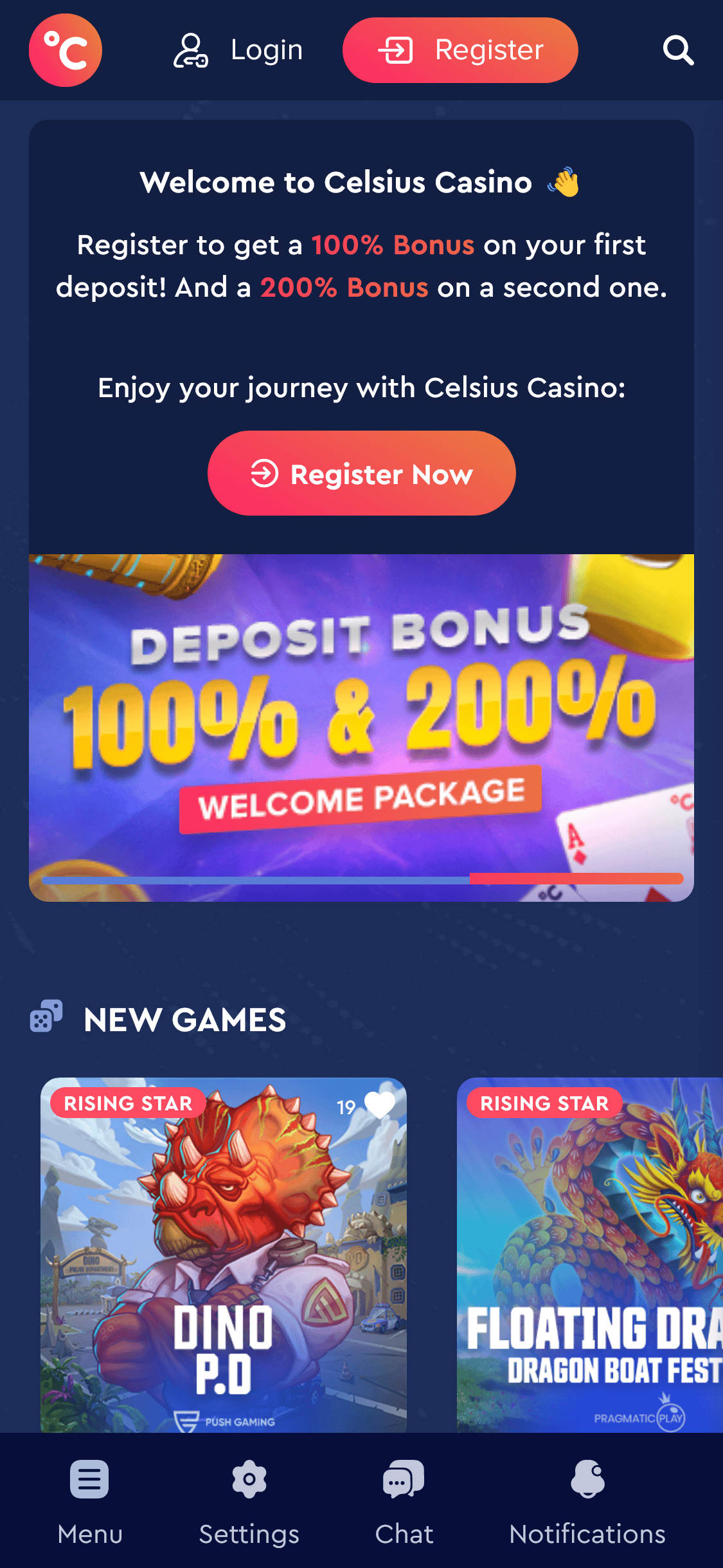 Celcuis casino promotions 