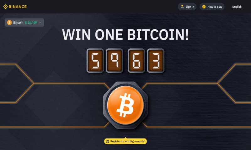 The Binance Bitcoin Button Game