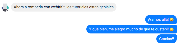 ACTIVA LAS IMÁGENES DE TU EMAIL PARA VER LO QUE NOS HA COMENTADO UN CLIENTE.