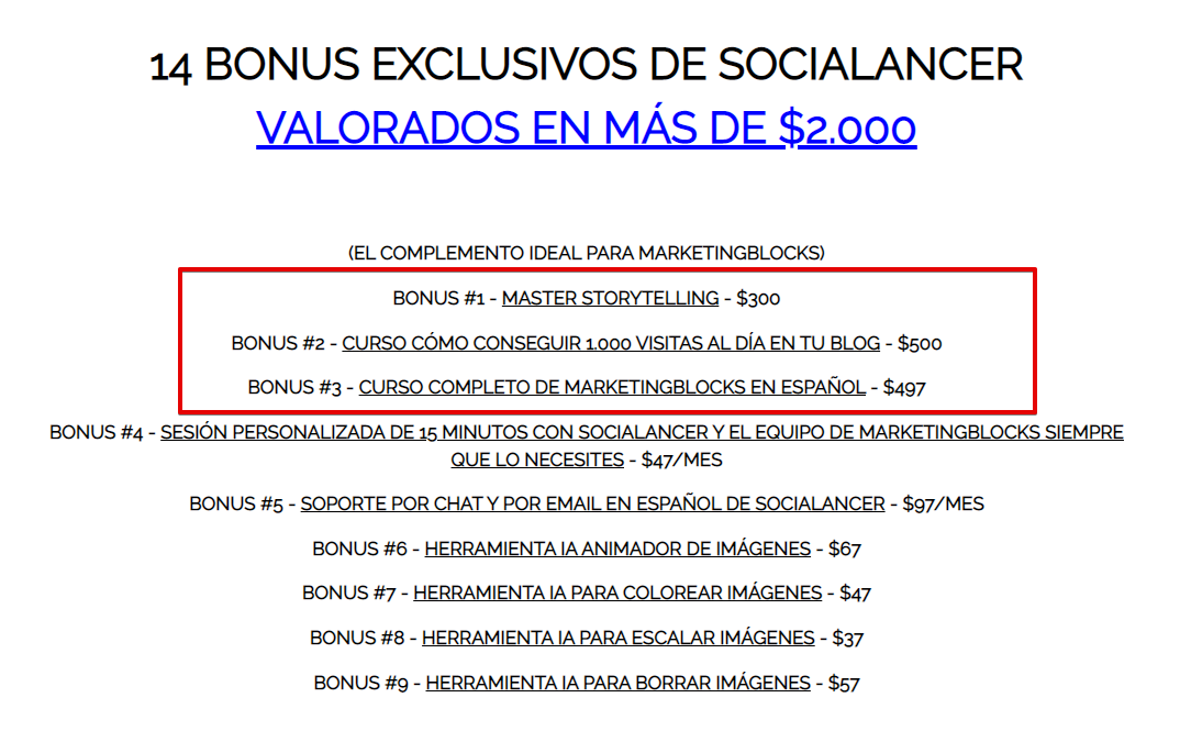 Aciva las imágenes de tu email para ver cuáles son los 3 Bonus que te ayudarán a aplicar Estrategia con IA