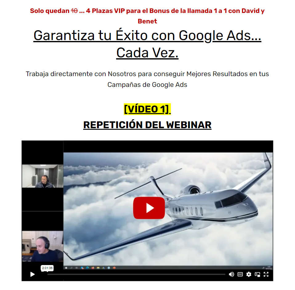 Activa las imágenes de tu email para ver el primer vídeo.