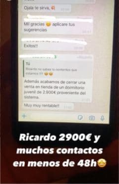 Activa las imágenes para ver lo que ganó Ricardo vendiendo muebles online